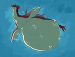 ambiguous_gender artist_name belly big_belly eyes_closed feral full-length_portrait generation_1_pokemon grey_shell gyarados hi_res huge_belly hybrid hybrid_pokemon hyper hyper_belly lapras low-angle_view mouth_closed nintendo pokemon pokemon_(species) portrait red_body roobin shell simple_background solo underwater water yellow_body