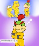 anthro balls flaccid foreskin genitals male nipples nude penis shell-less slightly_chubby solo text young young_anthro tribalturtle mario_bros nintendo bowser_jr. koopa koopa_troopa scalie absurd_res english_text hi_res