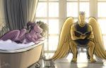 anthro bath bathtub book bubble duo feathered_wings feathers female happy horn male morning reading soap wings bgn friendship_is_magic hasbro my_little_pony mythology flash_sentry_(mlp) twilight_sparkle_(mlp) equid equine mammal mythological_creature mythological_equine pegasus winged_unicorn 2016