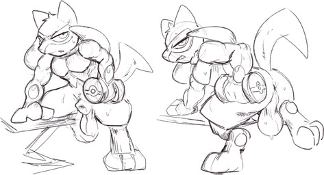 animal_genitalia anthro anus athletic backsack balls bodily_fluids butt dumbbell exercise frown fully_sheathed genitals looking_at_viewer looking_back male muscular muscular_male narrowed_eyes pecs perineum saggy_balls sheath solo sweat weight_bench weightlifting weights workout darkluxia nintendo pokemon canid canine generation_4_pokemon mammal pokemon_(species) riolu hi_res sketch