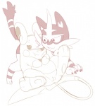 2017 alolan_form alolan_raichu conditional_dnp duo female feral generation_7_pokemon genitals insomniacovrlrd male male/female nintendo pokemon pokemon_(species) pussy regional_form_(pokemon) sketch torracat