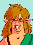 blonde_hair blue_eyes bodily_fluids hair humanoid_pointy_ears light_body light_skin male narrowed_eyes not_furry pointy_ears simple_background solo tears teeth zhennith i_am_a_surgeon nintendo tears_of_the_kingdom the_good_doctor the_legend_of_zelda link humanoid hylian 2023 hi_res meme reaction_image