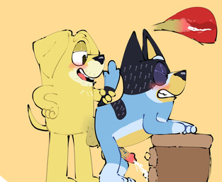 anal anal_canal anal_orgasm anal_penetration anthro anthro_on_anthro anthro_penetrated anthro_penetrating anthro_penetrating_anthro balls bareback bent_over blush bodily_fluids clenched_teeth cum cum_in_ass cum_inside cum_while_penetrated cumshot duo ejaculation erection eyebrows eyes_closed from_behind_position fur genital_fluids genitals hands-free humanoid_genitalia humanoid_penis internal intraspecies looking_pleasured male male/male male_penetrated male_penetrating male_penetrating_male mature_male narrowed_eyes orgasm penetration penile penile_penetration penis penis_in_ass sex simple_background standing standing_sex tail tail_grab tan_background teeth tuft sheina_z bluey_(series) bandit_heeler pat_(bluey) australian_cattle_dog bird_dog canid canine canis cattledog domestic_dog herding_dog hunting_dog labrador mammal pastoral_dog retriever 2023 hi_res