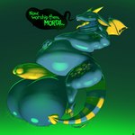 5_fingers anthro balls belly big_balls big_belly black_speech_bubble blue_body bodily_fluids colored_cum cum dialogue fingers genital_fluids genitals gesture green_background green_cum green_text gurgling_balls hand_gesture hand_on_belly hooved_toes hooves looking_at_viewer male markings obese obese_male onomatopoeia open_mouth overweight overweight_male penis pointing pointing_at_viewer precum saliva saliva_string sharp_teeth simple_background solo sound_effects spots spotted_markings striped_markings striped_tail stripes tail tail_markings talking_to_viewer teeth text thick_thighs unusual_bodily_fluids unusual_cum unusual_genital_fluids vein veiny_balls veiny_penis wings yellow_spots vantablackbox demon 1:1 absurd_res hi_res