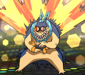 blue_body blue_fur choice_scarf duo fangs fire front_view fur humor looking_at_viewer petting red_eyes scarf size_difference standing teeth yellow_body yellow_fur blitzdrachin conditional_dnp nintendo pokemon pokemon_champions_(game) generation_2_pokemon generation_3_pokemon monster pokemon_(species) reptile scalie torkoal tortoise turtle typhlosion digital_drawing_(artwork) digital_media_(artwork)