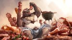5_fingers anthro barefoot claws countershade_feet countershading eating eating_food feet fingers food fur grill male meat nipples pawpads plantigrade solo toe_claws toes lowerkuo mythology bruno_(rossciaco) canid canine mammal mythological_canine mythological_creature werecanid werecanine werecreature werewolf 16:9 hi_res widescreen