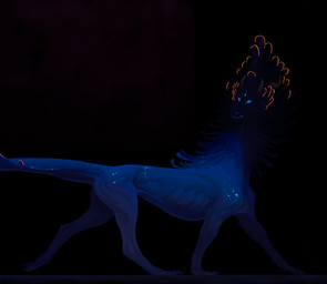 bioluminescence black_background dark feral glowing male muscular muscular_feral muscular_male quadruped simple_background solo tail pheel mythology orion_(pheel) dragon mythological_creature mythological_scalie scalie dark_theme digital_media_(artwork) digital_painting_(artwork) hi_res painting_(artwork) shaded