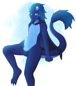2_horns 3_toes animal_genitalia animal_penis anthro balls bioluminescence black_clothing blue_balls blue_body blue_eyes blue_fur blue_genitals blue_hair blue_horn blue_penis blue_scales blue_tail blush canine_genitalia canine_penis cape cape_only claws cloak clothing erection feet femboy fingers fur gem genitals glowing glowing_genitalia glowing_penis hair horn knot knotted_penis long_hair looking_at_viewer male male_anthro mostly_nude navel nude penis scales simple_background sitting smile solo tail tail_tuft toes tuft white_background neo_arts european_mythology mythology dragon mythological_creature mythological_scalie scalie western_dragon wyvern absurd_res digital_media_(artwork) hi_res