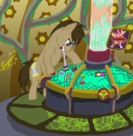 blue_eyes brown_hair console cutie_mark feral hair male solo tail tardis snapai british_broadcasting_corporation doctor_who friendship_is_magic hasbro my_little_pony doctor_whooves_(mlp) earth_pony equid equine horse mammal pony 2011 crossover