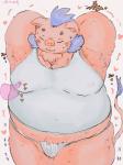 anthro belly blush clothing eyes_closed heart_symbol jockstrap male moobs nipples overweight overweight_anthro overweight_male shirt solo tongue tongue_out topwear underwear buta5kawa hamuga86 lifewonders tokyo_afterschool_summoners ganglie_(tas) mammal suid suine sus_(pig) wild_boar 2019 hi_res