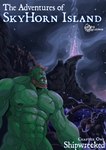 abs beard facial_hair green_body green_skin hair male mohawk muscular muscular_humanoid muscular_male night nipples pecs text rickleone skyhorn's_adventures cyoa kondar humanoid orc comic english_text hi_res