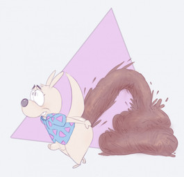 anthro balls blush bottomless clothed clothing erection excessive_feces feces feces_pile genitals hand_on_butt hyper hyper_feces male male_pooping penis pooping raised_tail solo tail thick_thighs iamapoliceman nickelodeon rocko's_modern_life rocko_rama macropod mammal marsupial wallaby hi_res