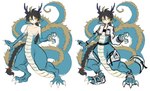 braided_hair braided_ponytail clothed clothing digitigrade featureless_chest featureless_crotch hair male nude ponytail solo bbdd029 mythology animal_humanoid dragon dragon_humanoid eastern_dragon eastern_dragon_humanoid humanoid mythological_creature mythological_scalie scalie hi_res