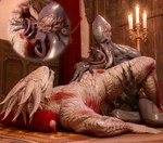 anal anal_penetration animal_genitalia anthro blue_tongue bodily_fluids candle cheek_spikes chin_horn claws cutaway duo erection face_tentacles facial_horn facial_spikes genital_fluids genital_slit genitals hand_on_belly horn inside interspecies leg_grab lying male male/male male_penetrated male_penetrating male_penetrating_male muscular muscular_anthro muscular_male nude on_back on_rug open_mouth penetration penis pillow precum purple_body purple_eyes purple_penis purple_skin raised_hips red_body red_scales rug scales sex sitting slit_penetration slit_play spikes spikes_(anatomy) teeth tentacle_sex tentaclejob tentaclejob_while_penetrated tentacles teratophilia tongue triple_penetration white_body white_scales beepyromancer baldur's_gate baldur's_gate_3 dungeons_and_dragons hasbro larian_studios wizards_of_the_coast the_dark_urge_(baldur's_gate) the_emperor_(baldur's_gate) dragonborn_(dnd) mind_flayer scalie 3d_(artwork) digital_media_(artwork) hi_res multiple_images