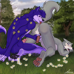 anal animal_genitalia animal_penis anthro anus ass_up balls bodily_fluids butt canine_genitalia canine_penis duo erection feet fur genital_fluids genitals grass half-closed_eyes hand_on_penis handjob handjob_while_rimming humanoid_genitalia humanoid_penis leaking_precum looking_back male male/male male_rimmed male_rimming male_rimming_male narrowed_eyes nude open_mouth oral outdoor_nudity outside outside_sex pawpads penile penis plant precum reach_around rimming rimming_male saliva saliva_string sex sitting smile tail toes tongue tongue_out tree asteral canid canine canis mammal wolf 1:1 digital_media_(artwork) hi_res