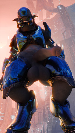 armor balls big_balls big_penis digitigrade genitals green_eyes looking_at_viewer male penis solo sunset stopcallingmeafurry_(artist) akkoarcade_(modeler) halo_(series) microsoft xbox_game_studios alien sangheili 3d_(artwork) 9:16 digital_media_(artwork) hi_res