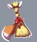 broom cleaning_tool fluffy fluffy_tail fox_tail fur grey_background hay multicolored_body multicolored_fur orange_body orange_fur ribbons simple_background tail two_tone_body two_tone_fur what white_body white_fur zero_pictured akivaws odd animate_inanimate hi_res