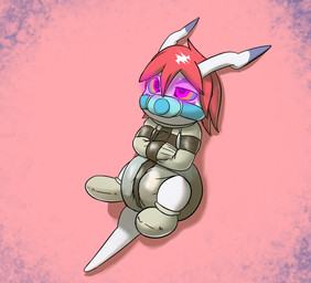 clothed clothing diaper diaper_fetish feces gag glowing glowing_eyes hair hypnosis hypnotic_eyes lying mind_control on_back pacifier pacifier_gag pooping red_hair restraints simple_background soiled_diaper soiling soiling_diaper solo straitjacket unclean_diaper used_diaper wearing_diaper white_body chaptude bandai_namco digimon clan_wolf_(clandestinewing) digimon_(species) gomamon 2021 hi_res