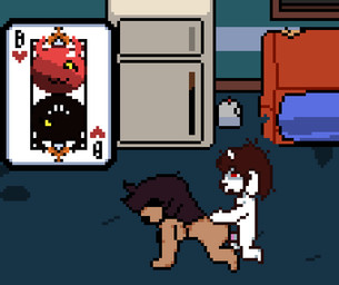 aged_up alternate_species anthro duo female furrification human_on_anthro humanized interspecies male male/female sprite sprite_animation sprite_art vaginal bladedbard deltarune undertale_(series) kris_dreemurr susie_(deltarune) boss_monster_(undertale) human mammal animated digital_media_(artwork) pixel_(artwork) pixel_animation