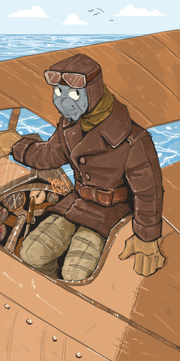 aircraft airplane anthro belt chelicerae clothing eyewear flying fur gloves goggles grey_body grey_fur handwear hat headgear headwear jacket looking_at_viewer male scarf sea solo topwear vehicle water wearing_hat mawkvlt arachnid arthropod spider 1:2 absurd_res hi_res