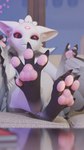 3_fingers 4_ears 4_toes black_body black_fur black_lips black_sclera claws feathered_wings feathers feet female finger_claws fingers foot_fetish foot_focus fur furniture lips looking_at_viewer multi_ear on_sofa pawpads paws pink_pawpads purple_eyes sitting sitting_on_sofa smile smiling_at_viewer sofa solo toe_claws toes white_body white_fur wings azerta56 blender_cycles jeggo_(azerta56) avali avian spiri'vali 2024 3d_(artwork) 4k 9:16 absurd_res digital_media_(artwork) hi_res