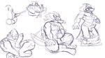 16:9 anthro chest_tuft ejaculating_on_self ejaculation forsburn freekzilla hi_res hyena lovers_of_aether male mammal masturbation muscular pawpads rivals_of_aether sketch solo tail tail_motion tailwag tuft widescreen