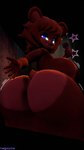 anthro areola big_breasts big_butt blue_eyes breasts butt electronics eyeshadow female glowing glowing_eyes holding_microphone holding_object huge_breasts huge_butt looking_back low-angle_view machine makeup microphone nipples nude solo mega2109 five_nights_at_freddy's fredina's_nightclub scottgames freddy_(fnaf) frenni_(cryptiacurves) animatronic bear mammal robot 3d_(artwork) 4k 9:16 absurd_res digital_media_(artwork) hi_res