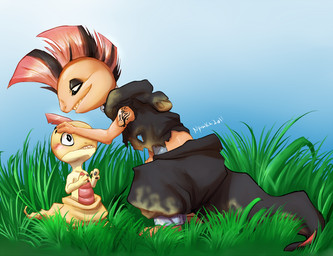 anthro blush cute duo female grass hair male mohawk nintendo outside petting pokémon sciggle scrafty scraggy smile stranillafennebi tattoo teeth video_games
Rating: Safe
Score: 2
User: UNBERIEVABRE!
Date: June 23, 2014 anthro blush cute duo female grass hair male mohawk nintendo outside petting pokémon sciggle scrafty scraggy smile stranillafennebi tattoo teeth video_games
Rating: Safe
Score: 2
User: UNBERIEVABRE!
Date: June 23, 2014