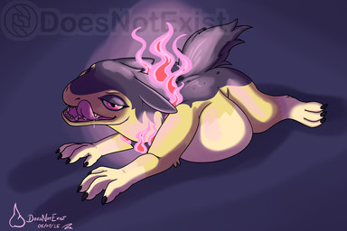 3_toes 4_fingers belly claws countershading eyeshadow feet fingers fire fur licking licking_lips licking_own_lips looking_at_viewer lying makeup male on_front overweight overweight_male purple_body purple_eyes purple_fur sharp_teeth simple_background solo tan_body tan_fur teeth toe_claws toes tongue tongue_out doesnotexist nintendo pokemon subscribestar nestore_(doesnotexist) generation_8_pokemon hisuian_form hisuian_typhlosion pokemon_(species) regional_form_(pokemon) 2025 dated digital_media_(artwork) hi_res signature watermark