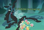 egg female feral genitals holidays horn insect_wings on_model oviposition pussy slime solo wings earth_pony_colds easter friendship_is_magic hasbro my_little_pony queen_chrysalis_(mlp) arthropod changeling hi_res