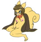 anthro brown_hair clothed clothing eyewear female fur genitals glasses hair masturbation neomorph_(neopets) partially_clothed pussy solo yellow_body yellow_fur anonymous_artist neopets neopet_(species) usul_(neopets)