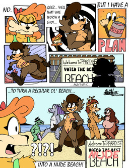 anthro antlers beach belly big_belly breasts brown_body brown_fur brush butt clothing convenient_censorship dialogue elderly elderly_male female fur group hair hair_censor hair_covering_breasts hairy hairy_body hat hat_only headgear headgear_only headwear headwear_only horn male markings mostly_nude multi_nipple nipples nude nude_beach open_mouth orange_hair outside overweight overweight_anthro overweight_female paint_bucket paintbrush purple_hair sand sea seaside shocked sign sky smile speech_bubble spots spotted_markings swimwear tail text topwear vandalism water wrinkles yellow_body yellow_fur why2kz vicky_(why2kz) bear canid canine canis deer domestic_dog mammal murid murine procyonid raccoon rat reptile rodent scalie turtle comic english_text hi_res signature