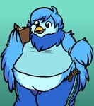 anthro female gradient_background obese overweight overweight_female simple_background small_clothing pregsnax(artist) undertale_yellow martlet_(undertale_yellow) avian bird 2024 colored digital_drawing_(artwork) digital_media_(artwork) flat_colors hi_res