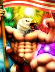 abs biceps bodily_fluids cum fireworks flag flagpole for_a_head genital_fluids genitals holidays male muscular muscular_male pecs penis ring solo united_states_of_america dynafurryart independence accipitrid accipitriform animal_head animal_humanoid avian bird eagle humanoid