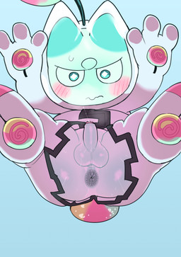 anthro anus balls biped blue_background blue_body blue_eyes blush bodily_fluids clothed clothed_anthro clothed_male clothing diamond_pupils flaccid foreskin furgonomic_headwear furgonomics genital_fluids genitals glans glistening glistening_body half-closed_eyes humanoid_genitalia humanoid_penis looking_at_genitalia looking_at_penis looking_down looking_down_at_genitalia looking_down_at_penis low-angle_view male male_anthro monotone_body narrowed_eyes partially_clothed partially_retracted_foreskin penis plantigrade precum rear_view simple_background solo spacesuit worm's-eye_view rinrin_(pixiv) yu-gi-oh! yummy_snatchy duel_monster felid feline mammal 2025 digital_drawing_(artwork) digital_media_(artwork) hi_res shaded soft_shading