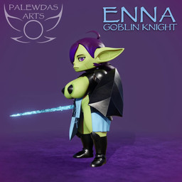 4_fingers areola armor belly bevor big_breasts big_butt big_ears biped boots breasts butt chainmail clothed clothing fantasy female female_humanoid fingers footwear green_body hair holding_object holding_weapon knight logo melee_weapon nipple_covers purple_eyes purple_hair shield shoes shortstack slightly_chubby solo sword text thick_thighs tools unconvincing_armor warrior weapon palewdas_arts palewdasarts_(modeler) enna_(palewdasarts) goblin humanoid 1:1 3d_(artwork) 3d_animation animated artist_logo character_name digital_media_(artwork) english_text hi_res no_sound shaded short_playtime soft_shading turntable_(animation) webm