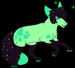 ambiguous_gender antennae_(anatomy) black_body black_fur black_hair blue_sclera digitigrade emo_haircut feral feral_with_hair fur glowing glowing_antennae glowing_pawpads green_body green_eyes green_fur green_nose green_pawpads hair open_mouth pawpads paws short_hair simple_background snout solo transparent_background sebdoggo alien canid canine mammal 2017 aliasing alpha_channel digital_drawing_(artwork) digital_media_(artwork) flat_colors full-length_portrait low_res microsoft_paint_(artwork) portrait