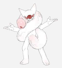3_toes big_penis feet genitals huge_penis humanoid_hands hyper hyper_genitalia hyper_penis long_penis male penis penis_around_neck prehensile_penis solo spread_arms standing toes vein veiny_penis pastry404 demon domestic_cat felid feline felis imp mammal