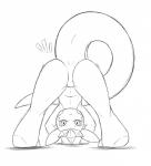 bent_over butt butt_focus male simple_background solo tail lumihanta mythology snowtail dragon mythological_creature mythological_scalie scalie absurd_res hi_res monochrome