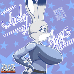 anthro belt big_breasts bodysuit breasts clothed clothed_anthro clothed_female clothing dialogue eyebrows eyelashes female female_anthro hands_on_hips huge_breasts long_ears name_in_dialogue narrowed_eyes nipple_outline open_mouth police police_officer police_uniform short_tail side_view skinsuit solo star tail text tight_clothing topwear uniform vest rcblackdie disney zootopia judy_hopps european_rabbit lagomorph leporid mammal oryctolagus rabbit 1:1 character_name half-length_portrait hi_res portrait