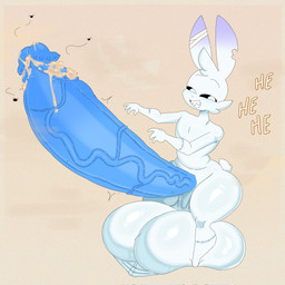 anthro balls big_balls big_penis genitals holidays huge_balls huge_penis hyper hyper_balls hyper_genitalia hyper_penis male notched_ear penis smegma smelly solo vein veiny_penis white_body white_eyes lokbunny17 halloween lagomorph leporid mammal rabbit undead zombie 1:1 hi_res