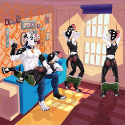 aged_up anthro anthrofied backsack balls baseboard bottomwear bottomwear_down butt butt_slap chain_necklace clenched_teeth clothed clothing collar feet fingers flaccid foreskin fur furniture genitals group hands_behind_head humanoid_genitalia humanoid_penis implied_incest jewelry looking_back lying male male/male male_anthro markings mature_anthro mature_male muscular muscular_male necklace nipple_outline on_front pants pants_down partially_clothed partially_retracted_foreskin pawpads penis shirt sitting slap smile sofa spank_marks spanked_butt spanking spots spotted_body tail tank_top teeth toes topwear dal101strefan 101_dalmatian_street 101_dalmatians disney dimitri_1_(101_dalmatians) dimitri_2_(101_dalmatians) dimitri_3_(101_dalmatians) dimitri_trio_(101_dalmatians) doug_(101_dalmatians) canid canine canis dalmatian domestic_dog mammal 1:1 animated colored digital_media_(artwork) hi_res brother_(lore) brothers_(lore) father_(lore) father_and_child_(lore) father_and_son_(lore) parent_(lore) parent_and_child_(lore) parent_and_son_(lore) sibling_(lore) son_(lore) triplets_(lore)