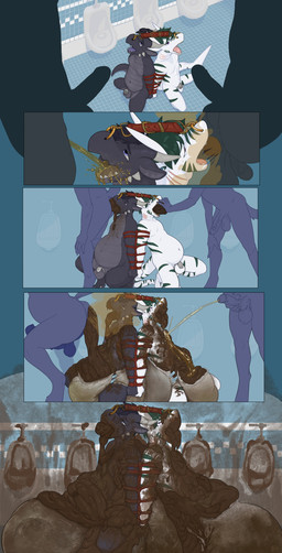 animal_genitalia animal_penis anthro arms_tied balls bathroom bdsm bodily_fluids bondage bound bound_together chastity_cage chastity_device covered_in_feces diaper dominant dominant_anthro dominant_male drinking drinking_urine duo_focus eating_feces equine_genitalia equine_penis excessive_feces facial_piercing fart fart_cloud farting_in_mouth farting_on_another farting_on_face feces feces_blowout feces_in_mouth feces_in_stomach flat_chastity_cage force_feeding forced genital_fluids genitals group humanoid_genitalia humanoid_penis humiliation inflation kneeling kneeling_on_ground living_toilet male male/male nose_piercing peeing peeing_in_mouth peeing_on_another penis piercing piercing_pull pooping pooping_in_mouth pooping_on_another scat_inflation scatplay septum_piercing silhouetted_body soiled_diaper soiling soiling_diaper submissive submissive_anthro submissive_male toilet_slave unclean_diaper urine urine_in_mouth urine_in_stomach urine_in_throat used_diaper watersports stinkybuns ako_(akoshrk) messykobold fish kobold marine scalie shark absurd_res comic hi_res