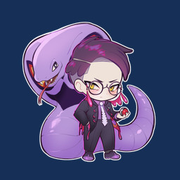 5_fingers ambiguous_gender arms_bent black_bottomwear black_clothing black_eyebrows black_eyewear black_footwear black_glasses black_pants black_shoes black_suit blush bottomwear chibi clothed clothed_human clothed_male clothing duo eyebrows eyewear feral fingers footwear forked_tongue fully_clothed fully_clothed_human fully_clothed_male glasses grey_pupils hair hand_in_pocket holding_object holding_pokeball larger_feral light long_tongue looking_at_viewer male male_human markings mouth_closed multicolored_body multicolored_scales open_suit outline pale_skin pants pockets pokeball pupils purple_body purple_dress_shirt purple_eyes purple_hair purple_scales red_markings red_tongue round_glasses scale_markings scales sharp_teeth shaved_sides short_hair simple_background size_difference smaller_human smaller_male smile smiling_at_viewer straight_legs suit tan_body tan_skin teeth tongue tongue_out transparent_background white_outline white_pupils yellow_eyes duokhay nintendo pokemon pokemon_legends_z-a corbeau_(pokemon) arbok generation_1_pokemon human mammal pokemon_(species) 1:1 2025 alpha_channel colored digital_drawing_(artwork) digital_media_(artwork) english_description hi_res lighting shaded