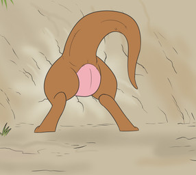 anthro belly bent_over brown_body butt featureless_crotch female grass kangaroo_tail long_tail mature_anthro mature_female multicolored_body pink_belly plant plushie seam_(sewing) solo stitch_(sewing) stuck_in_hole tail thick_tail through_wall two_tone_body wall_(structure) nakeddonkeygirl disney winnie_the_pooh_(franchise) kanga animate_inanimate kangaroo living_plushie macropod mammal marsupial 2021 digital_drawing_(artwork) digital_media_(artwork) mother_(lore) parent_(lore)