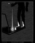 4_fingers anthro black_body black_skin bleh border dropping_object fingers fog glowing grey_background hatch male match silhouette silhouetted_body simple_background solo sharkinthepark 2025 4:5 absurd_res comic greyscale hi_res monochrome