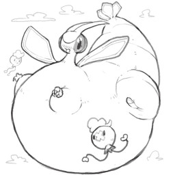 belly big_belly feral group huge_belly inflation outside simple_background trio white_background molaveda nintendo pokemon drifloon flygon generation_3_pokemon generation_4_pokemon pokemon_(species) 1:1 2017 hi_res