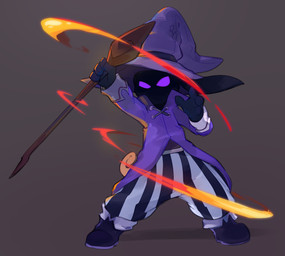 4_fingers ambiguous_anthro ambiguous_gender anthro biped black_clothing black_footwear black_gloves black_handwear black_shoes bottomwear clothed clothed_ambiguous clothed_anthro clothing elemental_manipulation fingers fire fire_manipulation floppy_ears footwear gloves handwear hat headgear headwear holding_object holding_staff lop_ears magic_user pants pattern_bottomwear pattern_clothing pattern_pants pose purple_clothing purple_eyes purple_hat purple_headwear purple_robe robe shadow_face shoes simple_background solo staff striped_bottomwear striped_clothing striped_pants stripes tail wizard_hat smite_(artist) nue_stargazer alien dreameater_(stargazernue) mammal 2025 digital_media_(artwork) hi_res male_(lore)