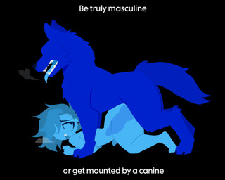 all_fours anal animal_genitalia animal_penis bestiality big_penis blush breath canine_genitalia canine_penis commanding_viewer duo ear_piercing femboy feral feral_penetrating feral_penetrating_human feral_penetrating_male from_behind_position genitals hair heart_symbol human_on_feral human_penetrated humanoid_genitalia humanoid_penis interspecies knot knotting male male/male male_feral male_human male_on_feral male_on_human male_penetrated male_penetrating male_penetrating_human male_penetrating_male mounting penetration penis piercing propaganda questionable_consent sex text threatening_viewer x-ray_view evilpala canid canine human mammal absurd_res english_text hi_res pictographics