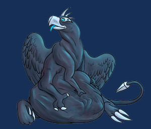 blue_eyes blue_insides claws feral feral_pred fully_inside male multi_eye multi_limb solo spikes spikes_(anatomy) tongue tongue_out vore wings thatgryphonguy alien alpha_channel hi_res